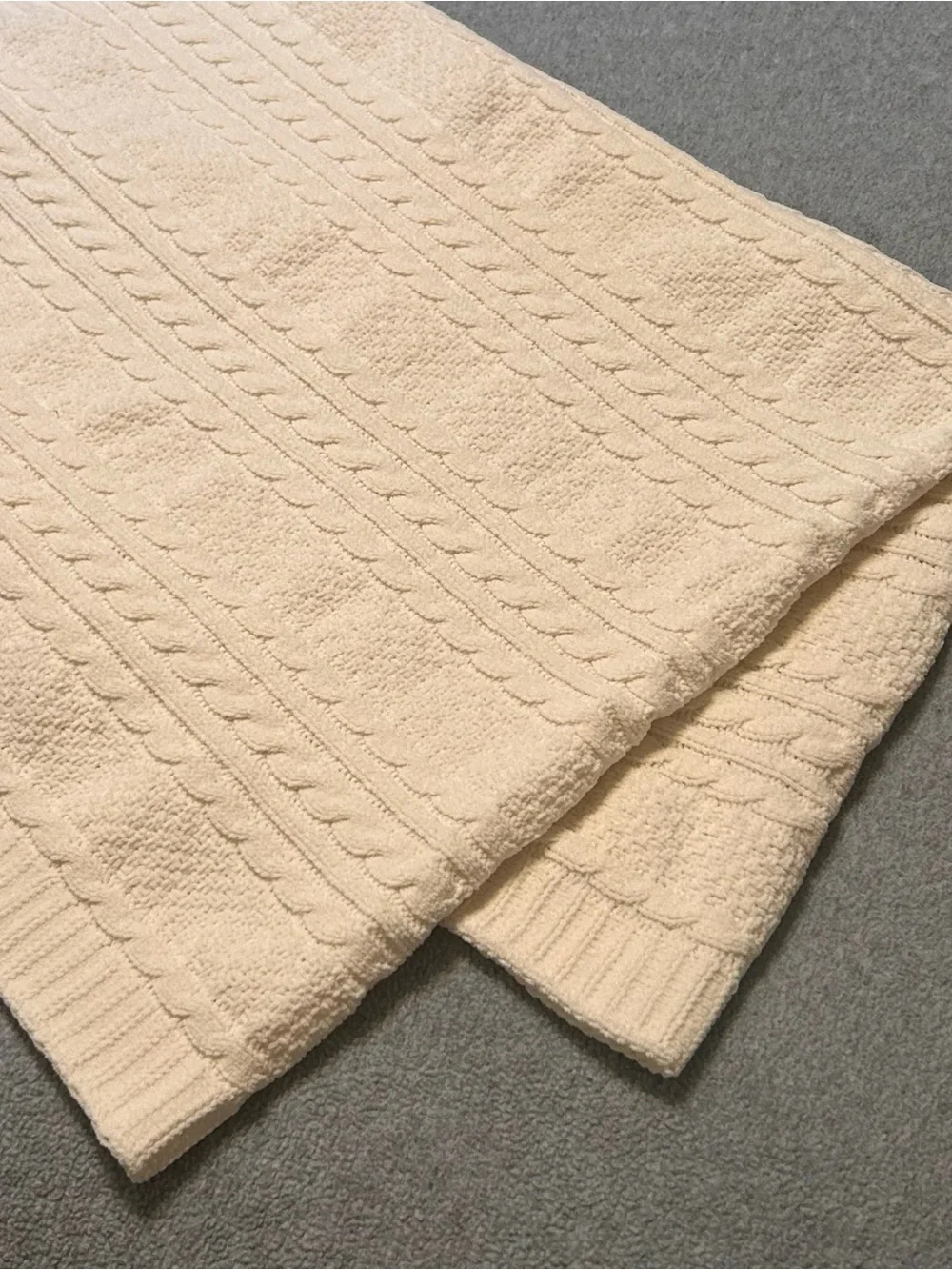 Nordstrom Cable Knit Baby Blanket Ivory